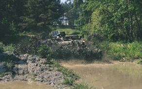 Ve druhém týdnu výcvik probíhal na cvičišti Oldřichov u Písku. 