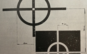 Rektifikační tabulka k zaměřovači PL vz. 32.